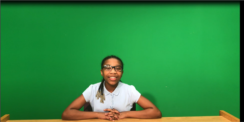 green screen student 